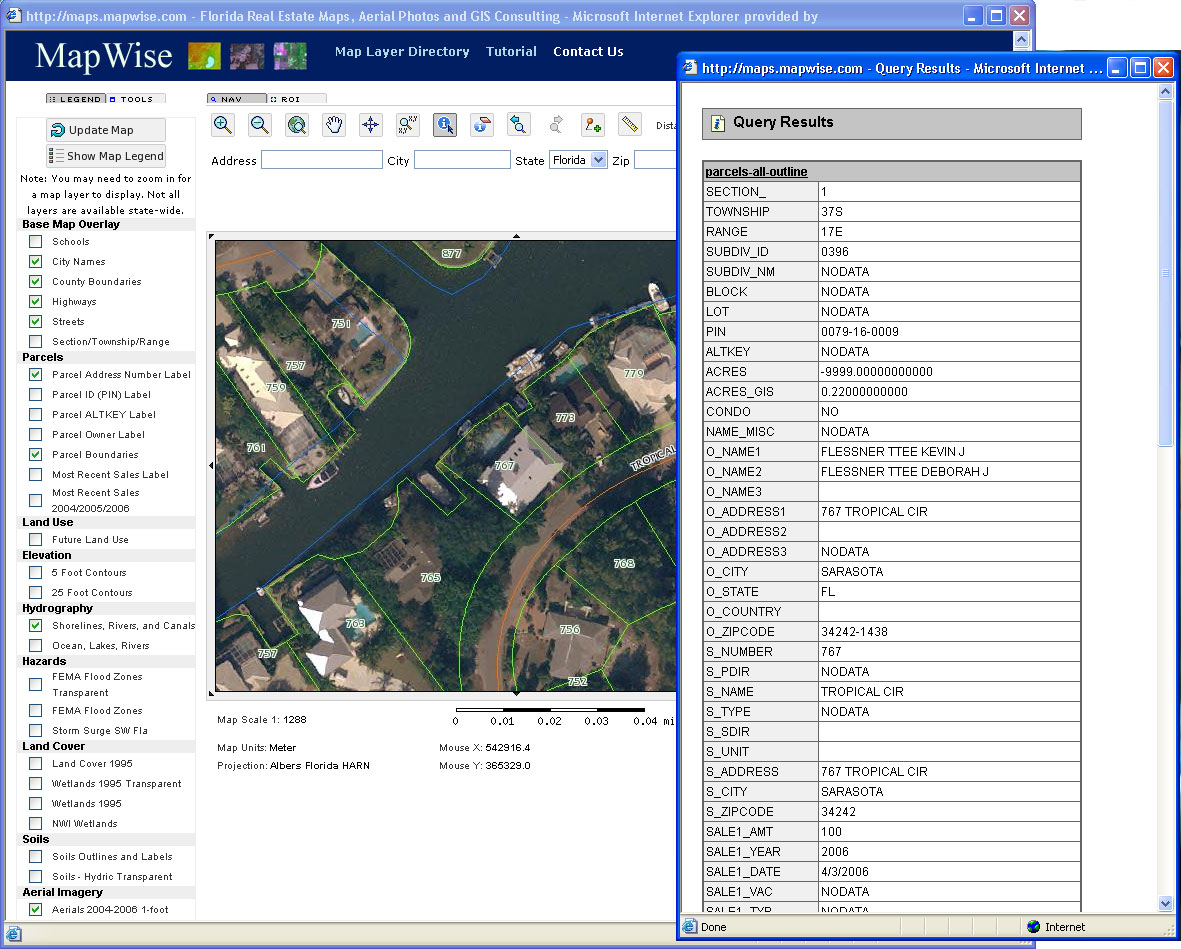 Sample Aerial Parcel Map