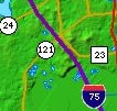 Gainesville Elevation Map