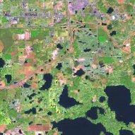 Satellite Imagery 15-meter False Color Sample